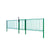 Kit Reja Perimetral Piscina - 2 Paneles 115x192cm + 2 Postes + 1 Puerta (Verde)