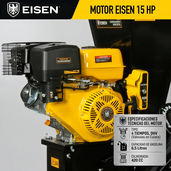 Chipeadora Portátil 15Hp 4'' | Eisen