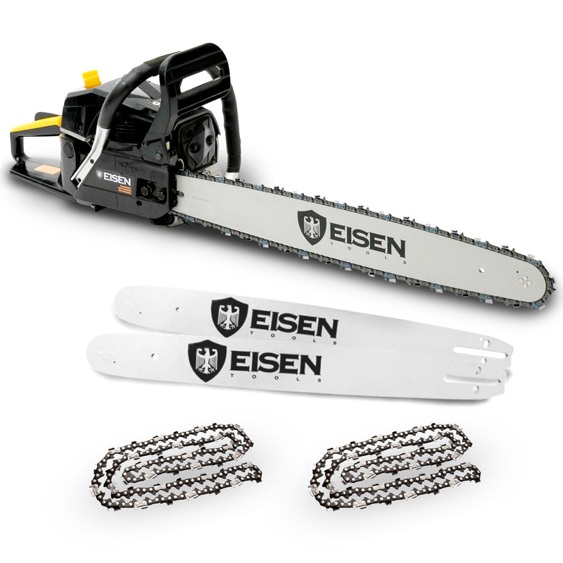 Kit 3en1 - Motosierra 62cc 18”, 20”, 22” - Eisen