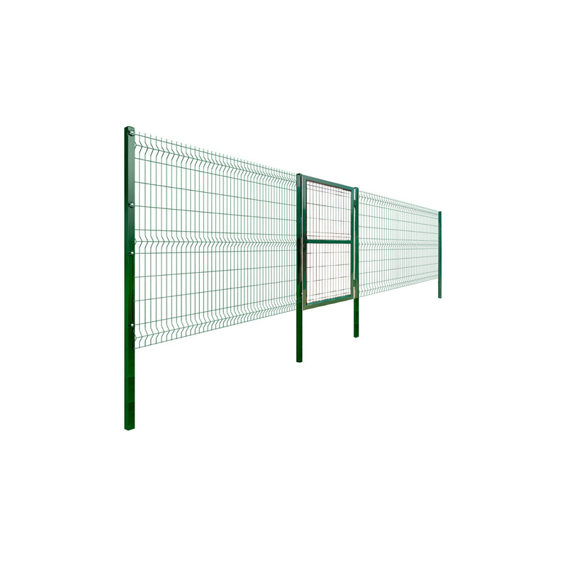 Kit Inicial Reja Perimetral 208x250cm (2 Paneles + 2 Postes + 1 Puerta) (Verde)