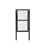 Puerta Simple para Reja Perimetral 208x100cm (Negro)
