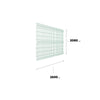 Reja Perimetral - Panel 3D 208x250cm (Verde)