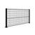 Kit Reja Perimetral 183x250cm + 2 Postes (Negro)