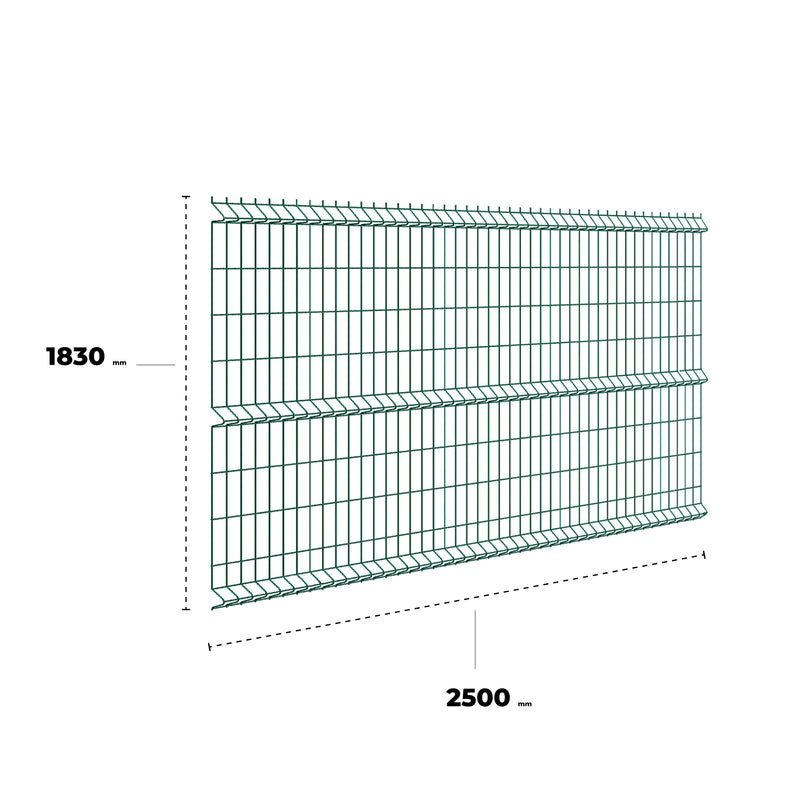 Reja Perimetral - Panel 3D 1830x2500mm