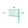 Kit Reja Perimetral Piscina – Panel 3D 115x192cm + Poste (Verde)