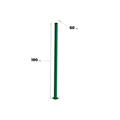 Poste para Reja Perimetral - 60x60x1900mm