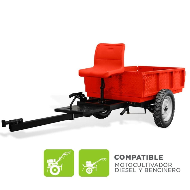 Accesorio - Carro de Arrastre para Motocultivador